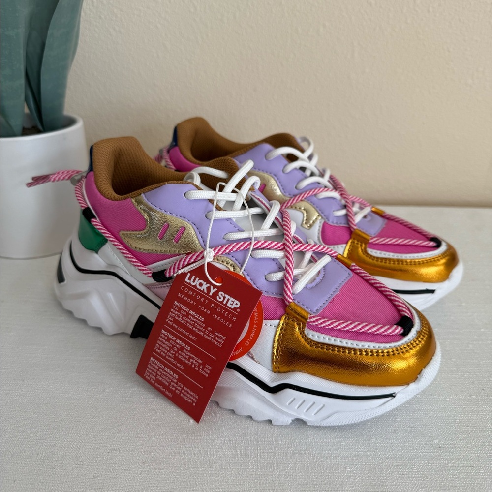 New Lucky Step Air Cooled Colorful Lightweight Sneakers - Picture 3 of 16